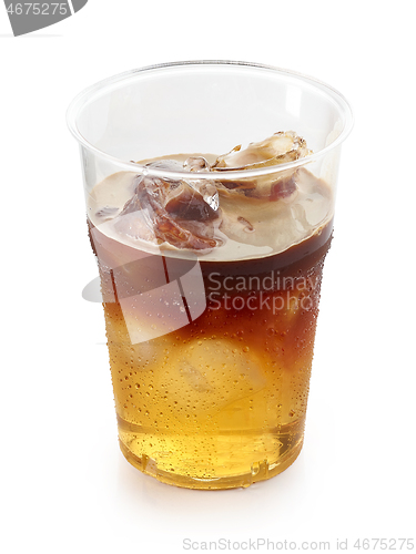 Image of iced layered coffee drink