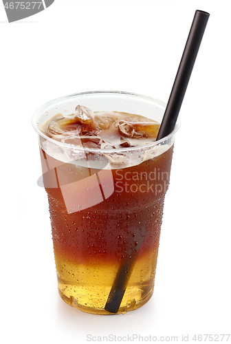 Image of iced layered coffee drink