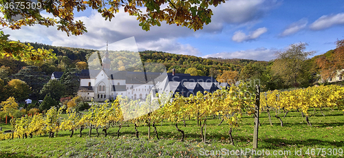 Image of Monastery Ebersbach in autumn