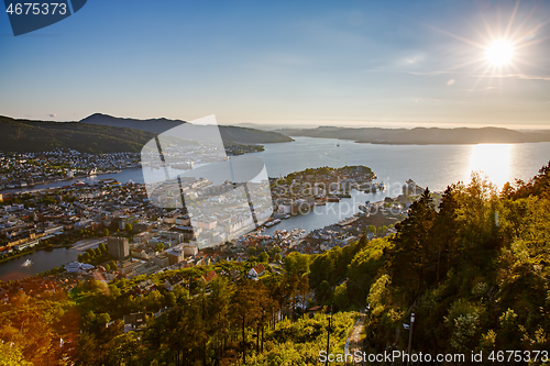 Image of Bergen is a city and municipality in Hordaland on the west coast