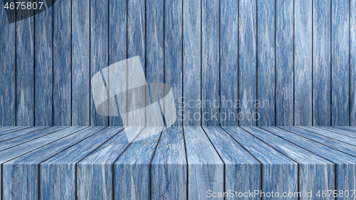 Image of Empty modern studio table room background, product display with 