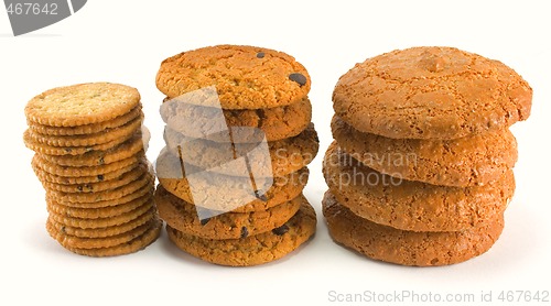 Image of three stack of cookies