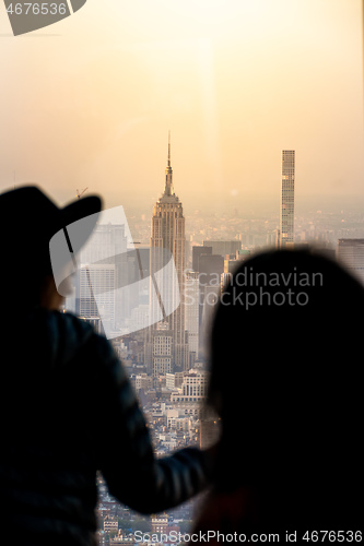 Image of Manhattan New York with Empire State Building