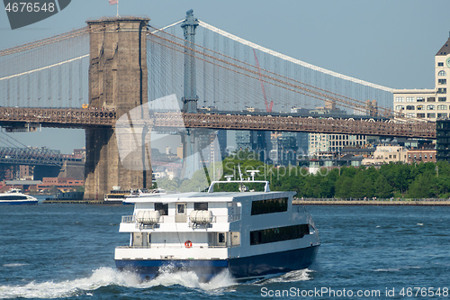 Image of ferry downtown New York City