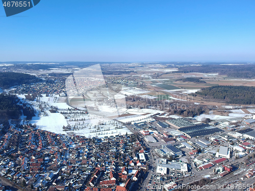 Image of aerial view over Weil der Stadt Baden Wuerttemberg Germany