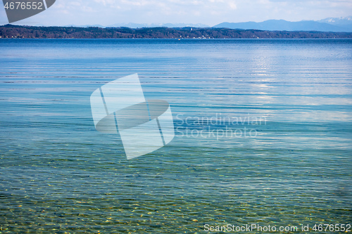 Image of water surface Starnberg lake