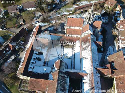 Image of aerial view over Bebenhausen Monastery Germany