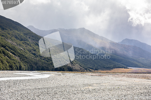 Image of dramatic landscape scenery in south New Zealand