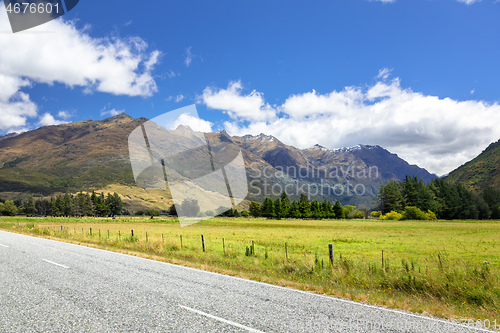 Image of Landscape scenery in south New Zealand