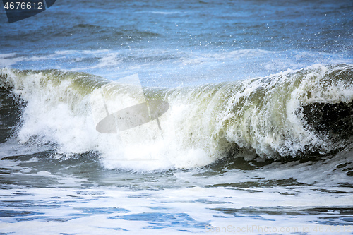 Image of stormy ocean scenery background