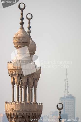 Image of mosque minaret in Cairo Egypt