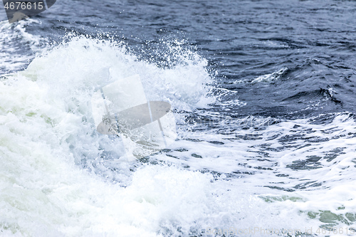 Image of stormy ocean scenery background