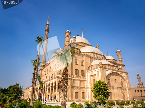 Image of The Mosque of Muhammad Ali in Cairo Egypt at daytime