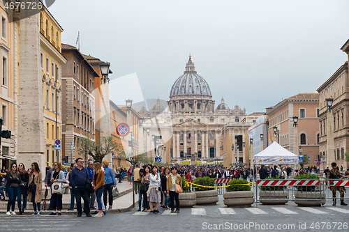 Image of VATICAN CITY, ITALY - APRILL 21, 2019: Basilica di San Pietro, Vatican, Rome