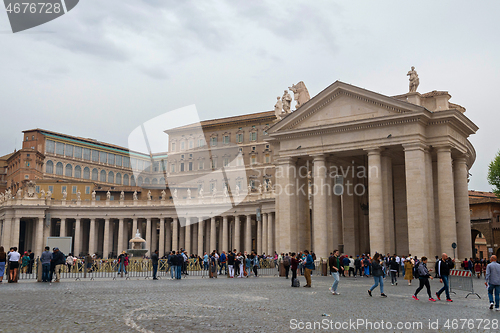 Image of VATICAN CITY, ITALY - APRILL 21, 2019: Saint Peter Square in Vatican City, Rome