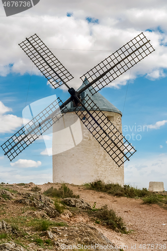 Image of View of windmills in Consuegra, Spain