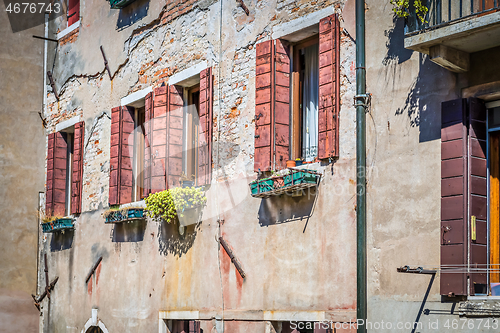 Image of Typical window in a house in old Europe