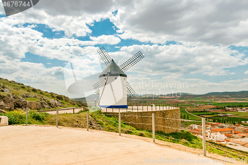 Image of View of windmills in Consuegra, Spain