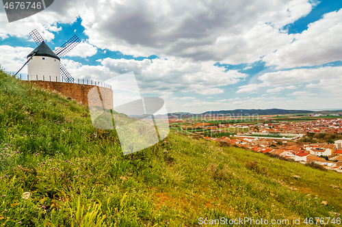 Image of View of windmills in Consuegra, Spain