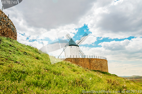 Image of View of windmills in Consuegra, Spain