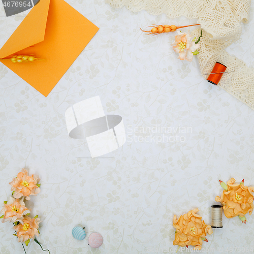 Image of set of scrapbooking materials 