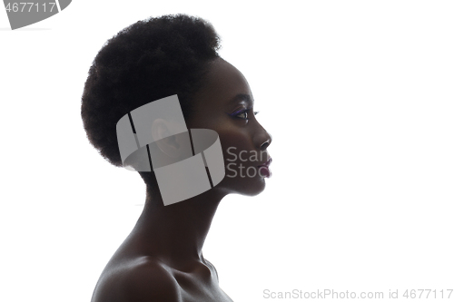 Image of Profile of beautiful black girl