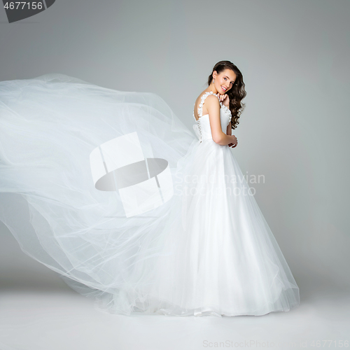 Image of Beautiful young bride girl