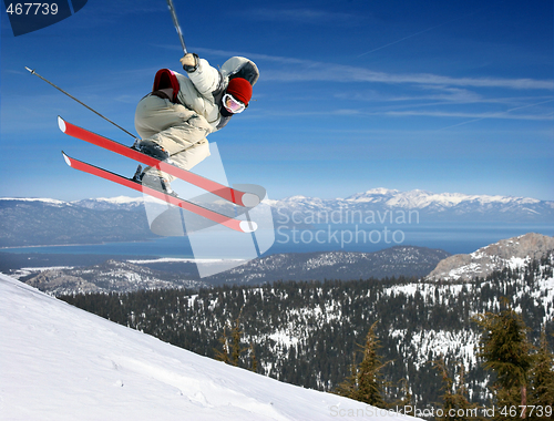 Image of Skier jumping