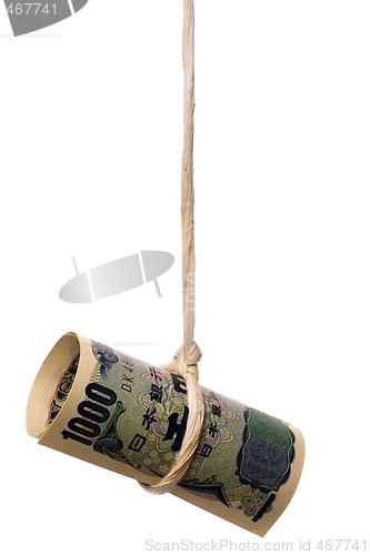 Image of Dangling Japanese yen