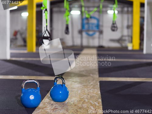 Image of blue Crossfitness Kettlebells