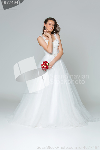 Image of Beautiful young bride girl