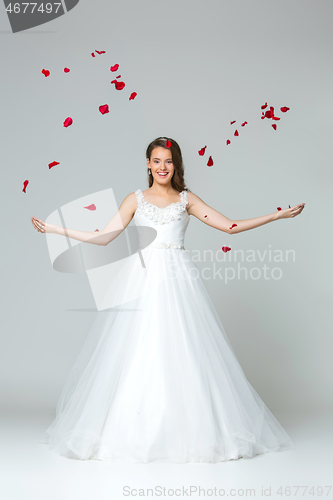 Image of Beautiful young bride girl