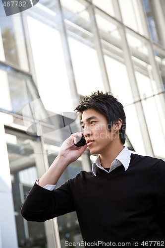 Image of Casual asian businessman