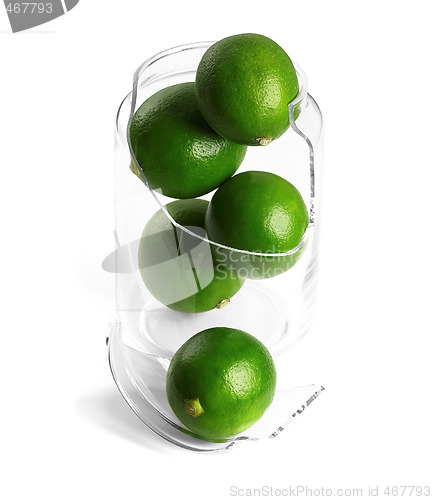 Image of broken jar and lime 