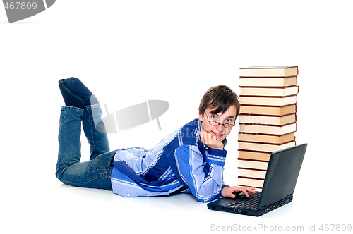 Image of Teenager schoolboy