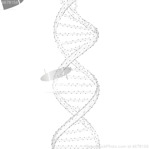 Image of DNA chain vector illustration.