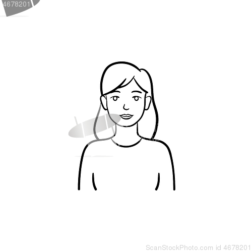 Image of Medical volunteer hand drawn outline doodle icon.