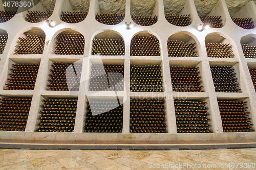 Image of Winery cellars, wine storage