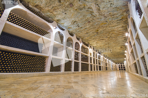 Image of Wine cellars in winery