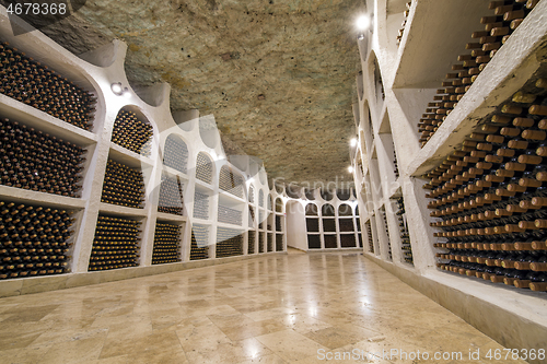 Image of Bottles storage in winery