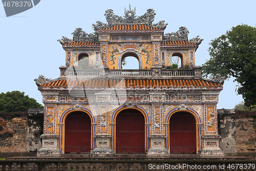 Image of The Gate to the Citadel of the Imperial City in Hue, Vietnam