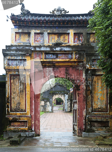 Image of The Gate to the Citadel of the Imperial City in Hue, Vietnam