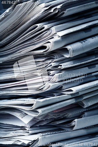 Image of   A pile of newspapers