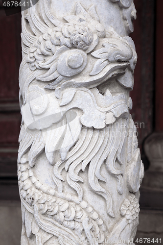 Image of Dragon decoration in Imperial Palace in Hue, Vietnam