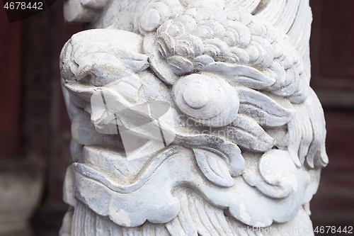 Image of Dragon decoration in Imperial Palace in Hue, Vietnam