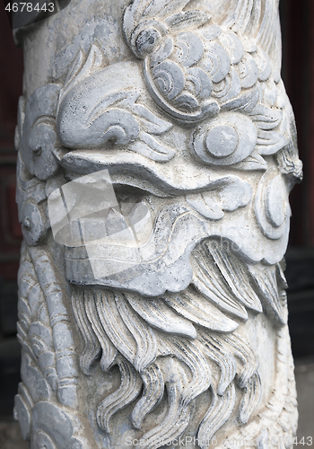 Image of Dragon decoration in Imperial Palace in Hue, Vietnam