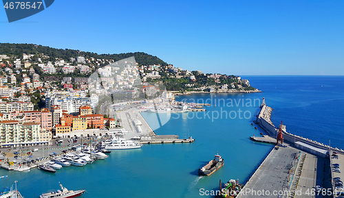 Image of City and Port of Nice in France