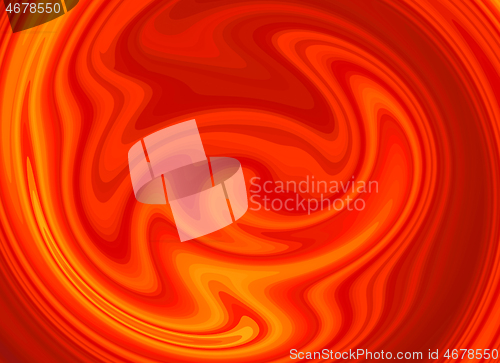 Image of Bright red and orange background with a curl pattern 