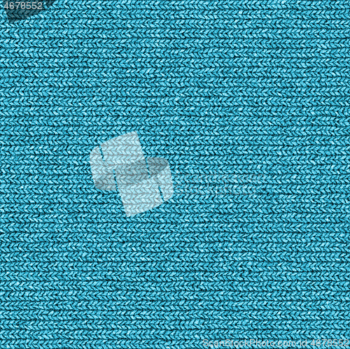 Image of Blue wool knit texture