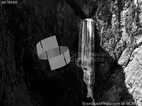 Image of Waterfall Boka in Triglav National Park , Slovenia, Bovec, Europe